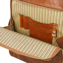 Leather Laptop Backpack - Large Size