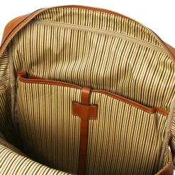 Leather Laptop Backpack - Large Size