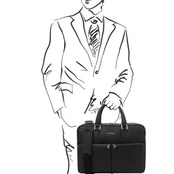 Leather Laptop Briefcase