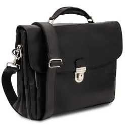 Leather Multi Compartment TL SMART Laptop Briefcase
