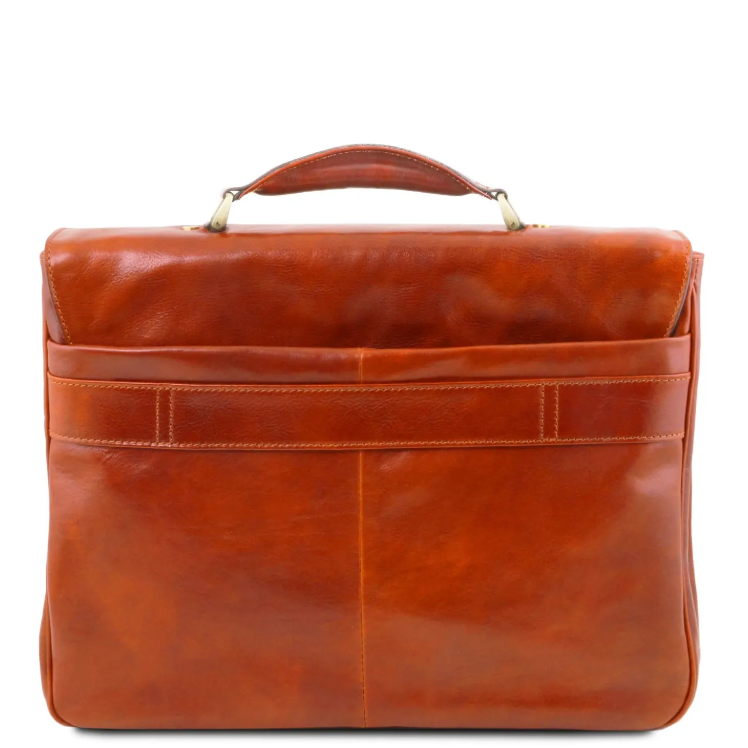 Leather Multi Compartment TL SMART Laptop Briefcase