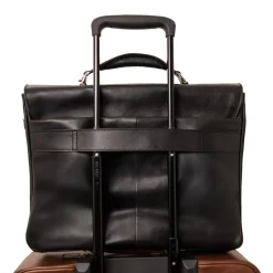 Leather Multi Compartment TL SMART Laptop Briefcase