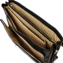 Leather Multi Compartment TL SMART Laptop Briefcase