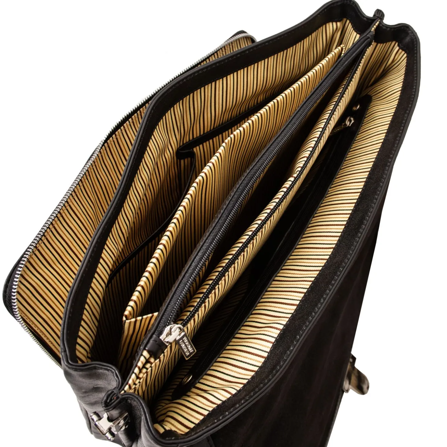Leather Multi Compartment TL SMART Laptop Briefcase