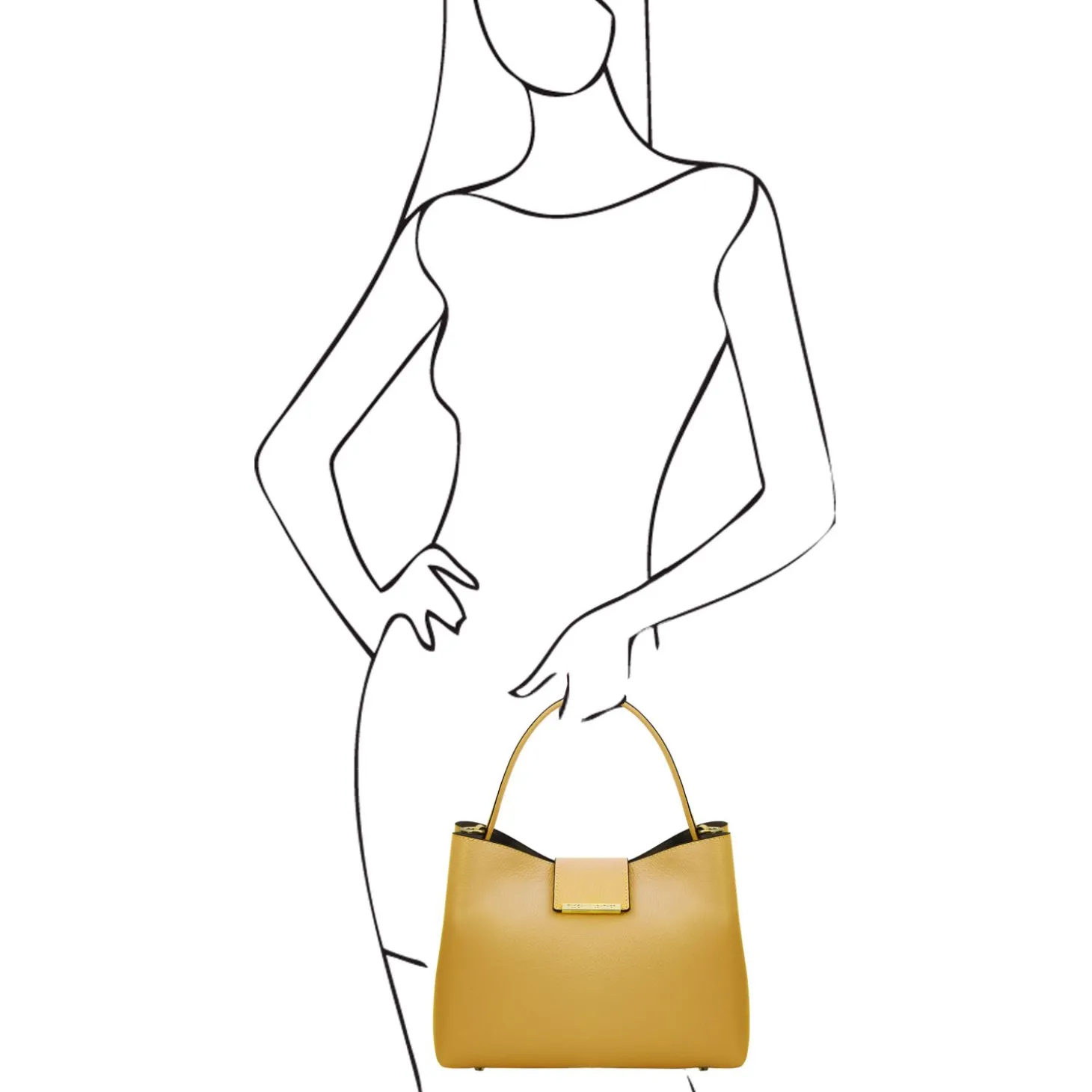 Leather Secchiello bag