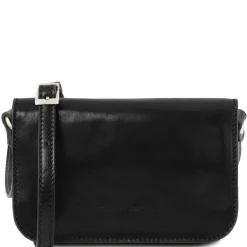 Leather Shoulder bag With Flap