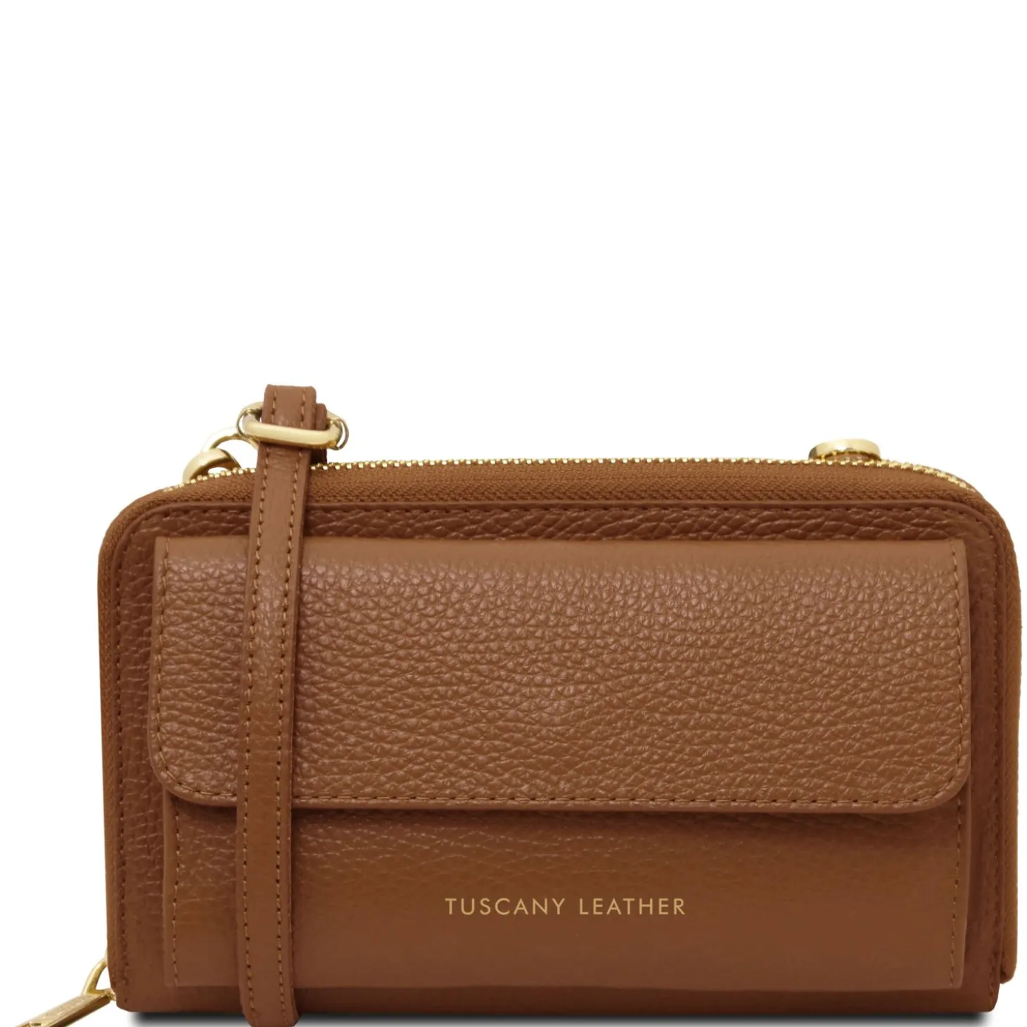 Leather Wallet/phone Holder With Strap