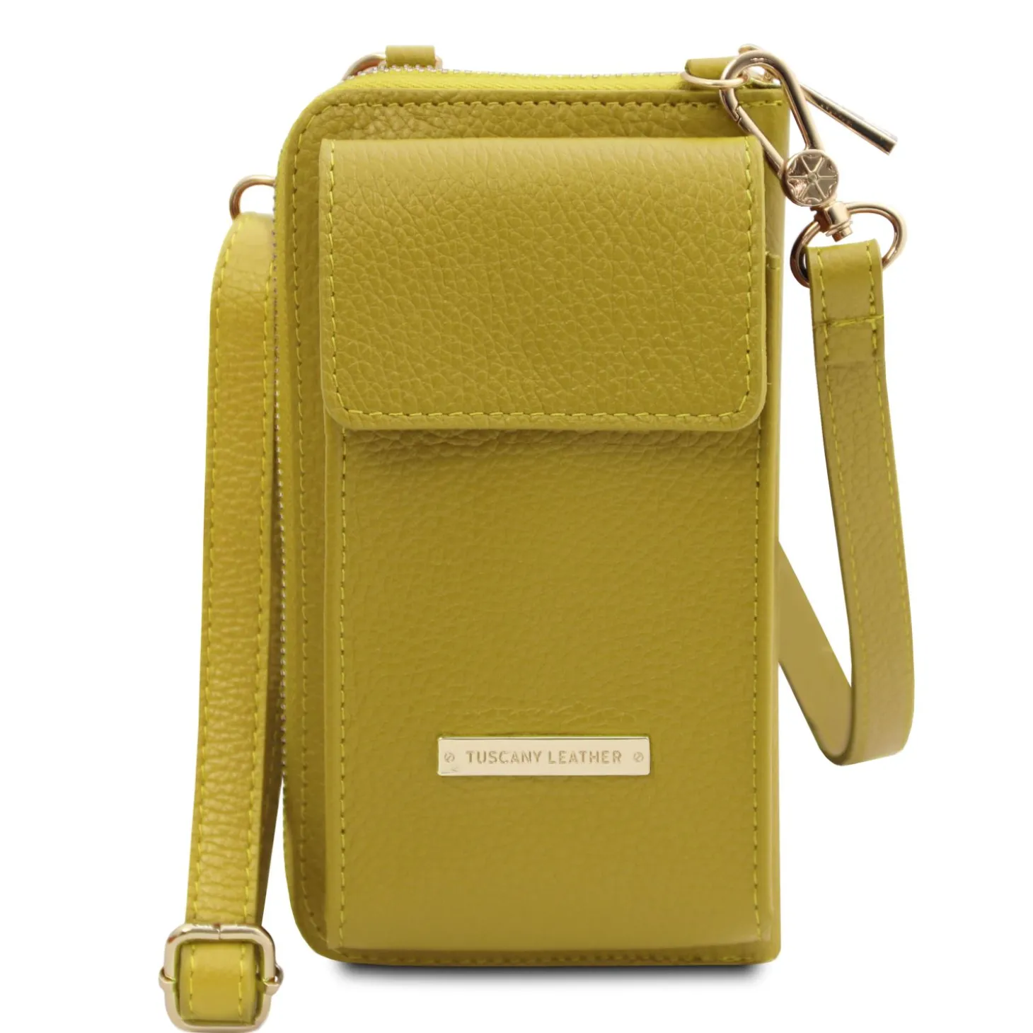 Leather Wallet/phone Holder With Strap