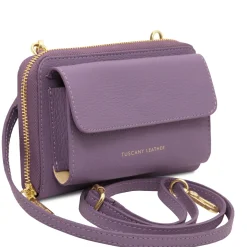 Leather Wallet/phone Holder With Strap
