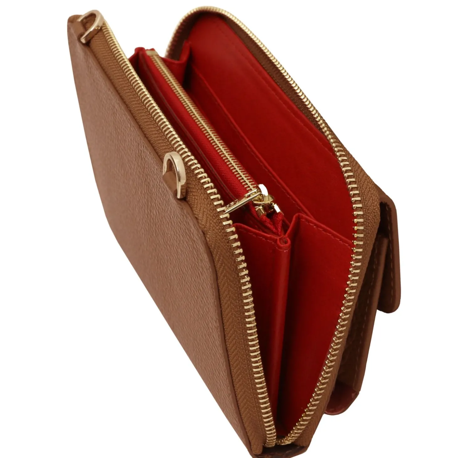 Leather Wallet/phone Holder With Strap