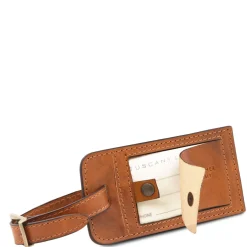 Matte Leather Luggage tag