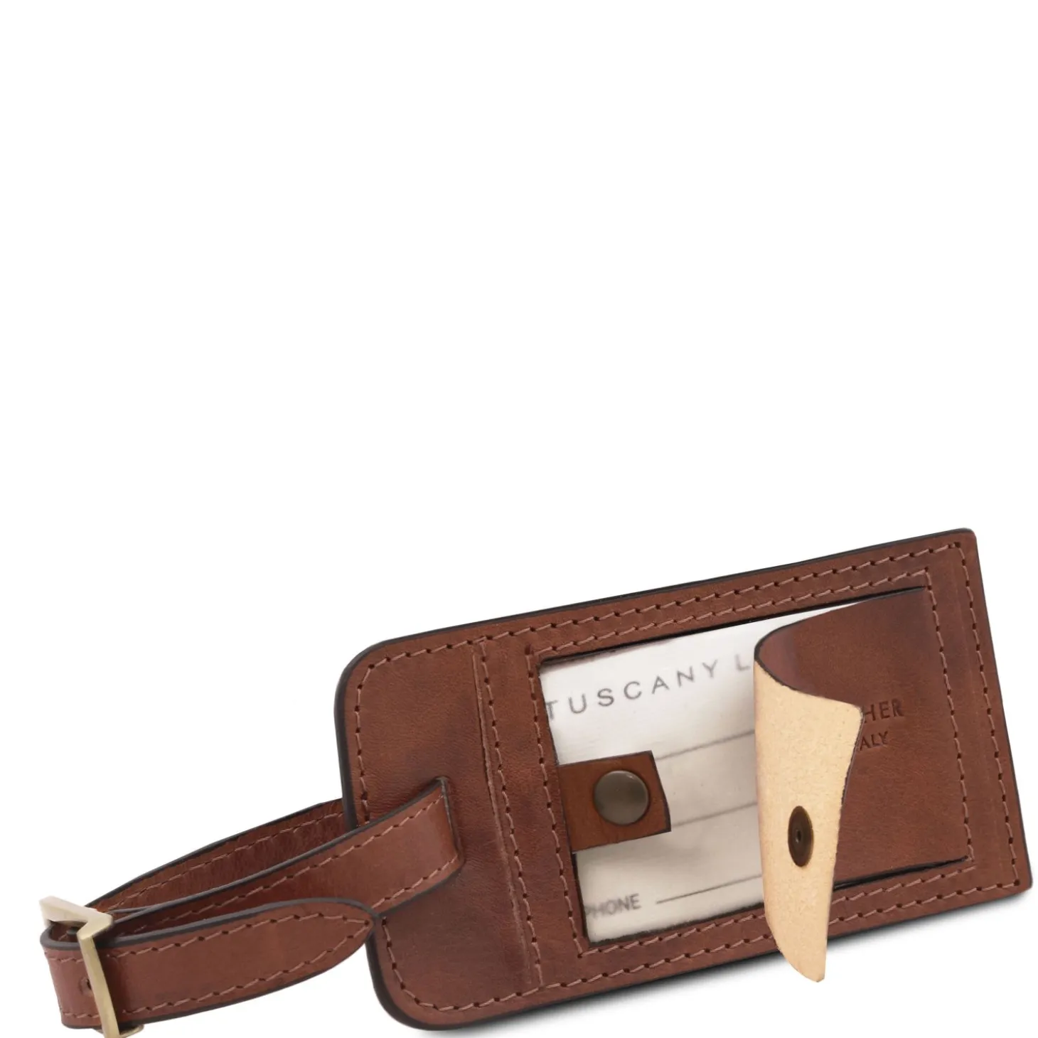Matte Leather Luggage tag