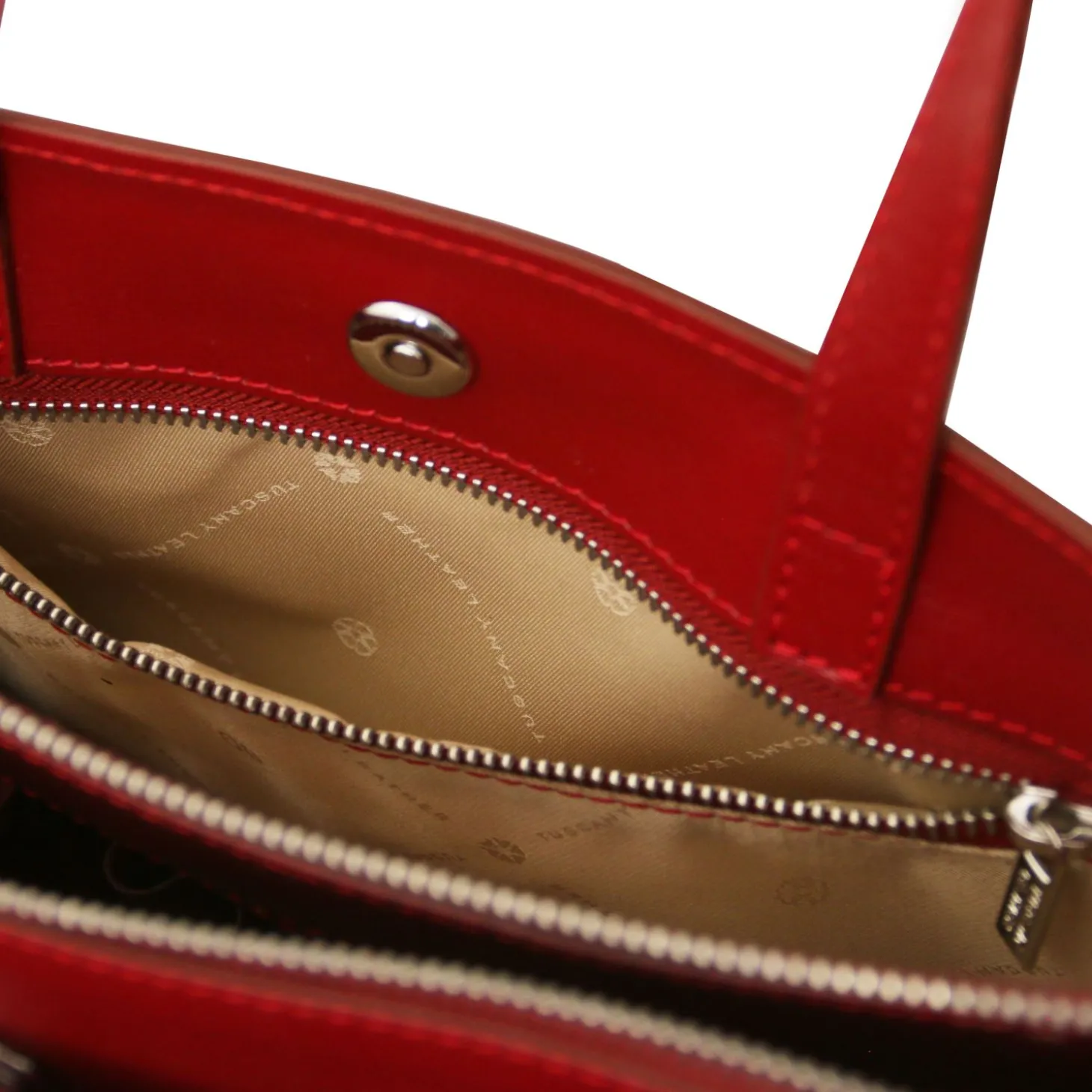 Saffiano Leather Briefcase 3 Compartments for Women
