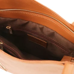 Saffiano Leather Convertible Backpack Shoulderbag