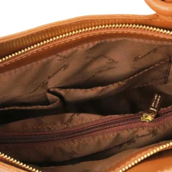 Saffiano Leather Convertible Backpack Shoulderbag