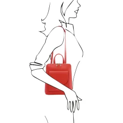 Small Leather Backpack for Women