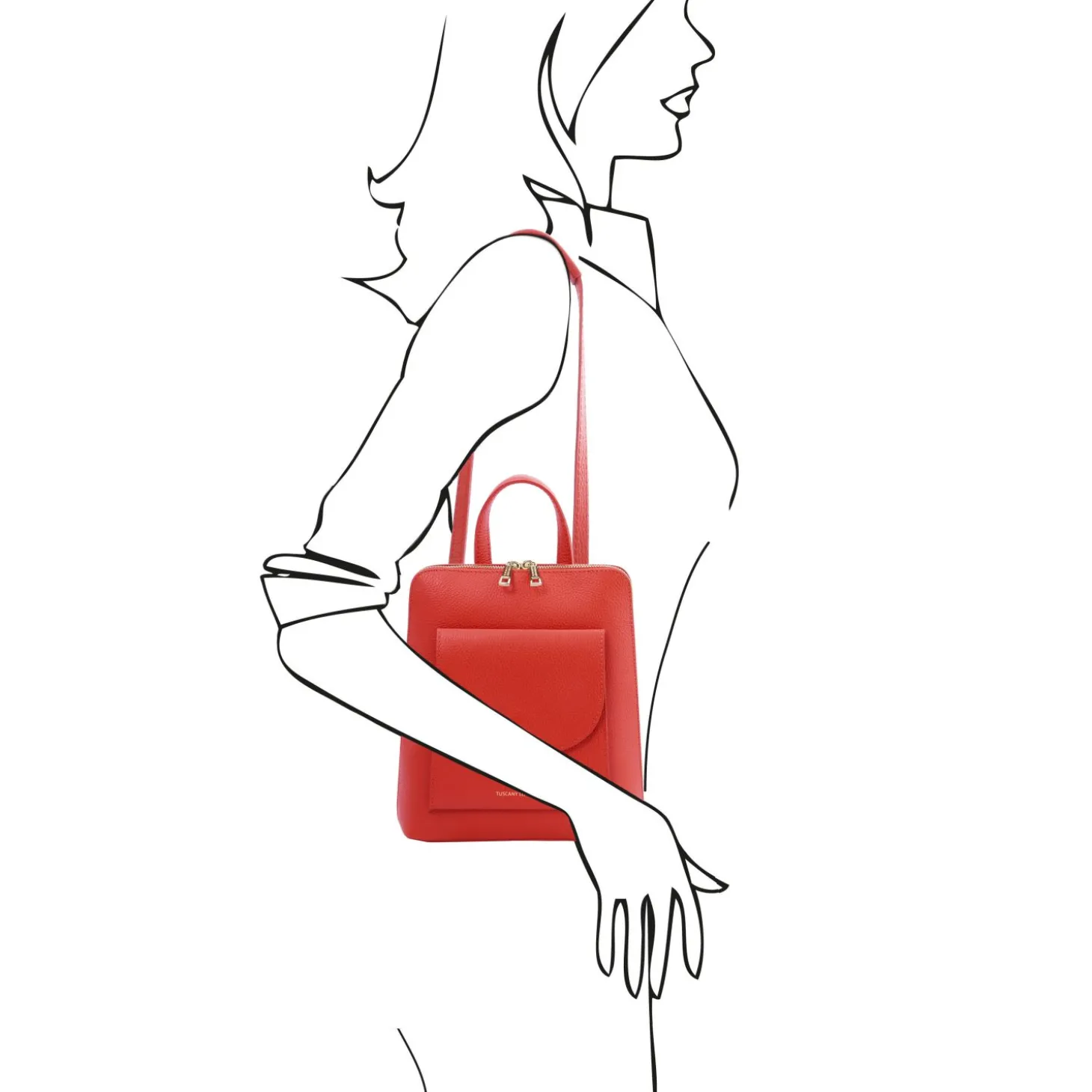 Small Leather Backpack for Women