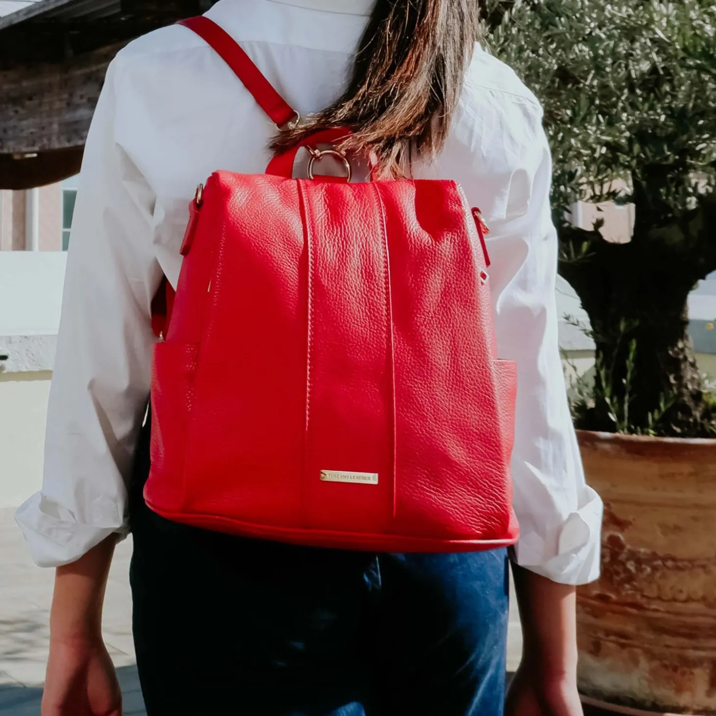 Soft Leather Backpack