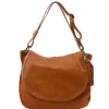 Soft Leather Shoulder bag With Tassel Detail