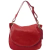 Soft Leather Shoulder bag With Tassel Detail