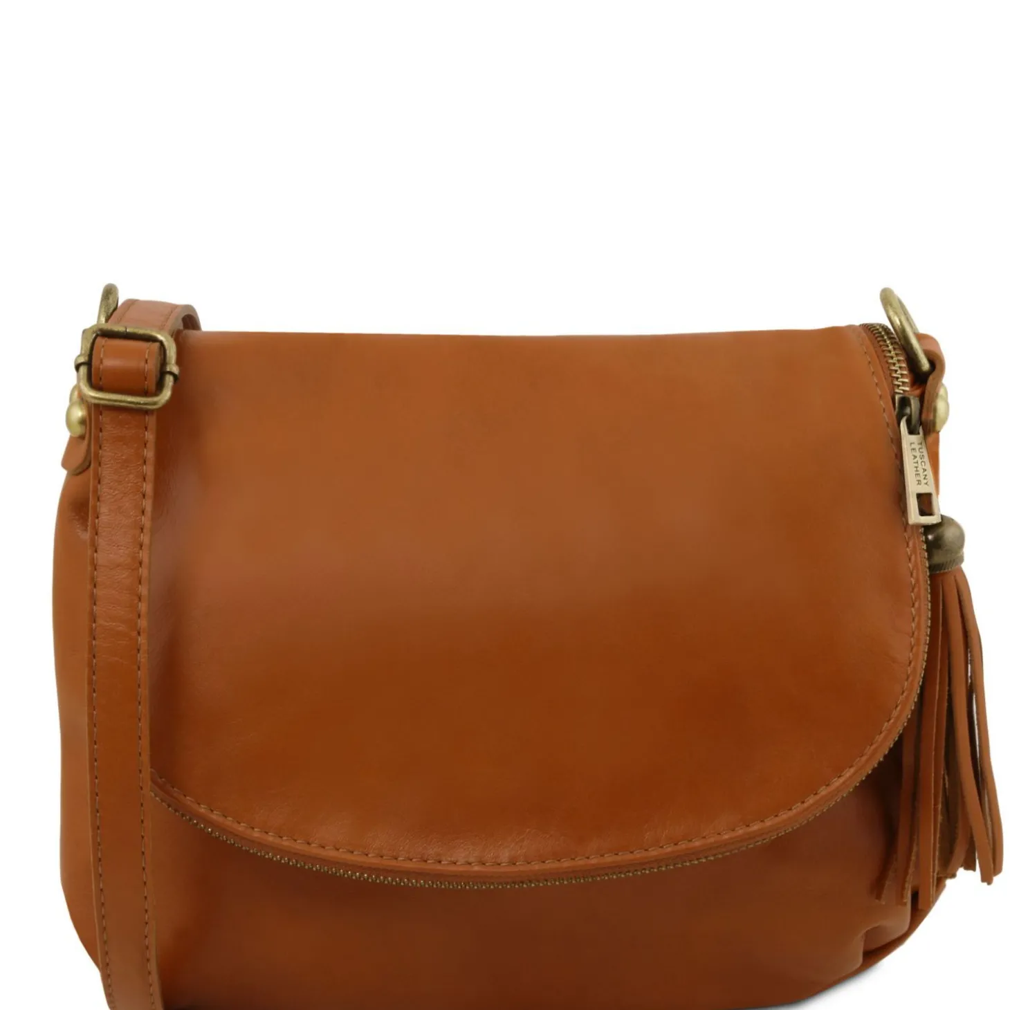 Soft Leather Shoulder bag With Tassel Detail
