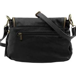 Soft Leather Shoulder bag With Tassel Detail