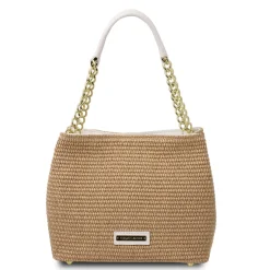 Straw Effect Bucket bag