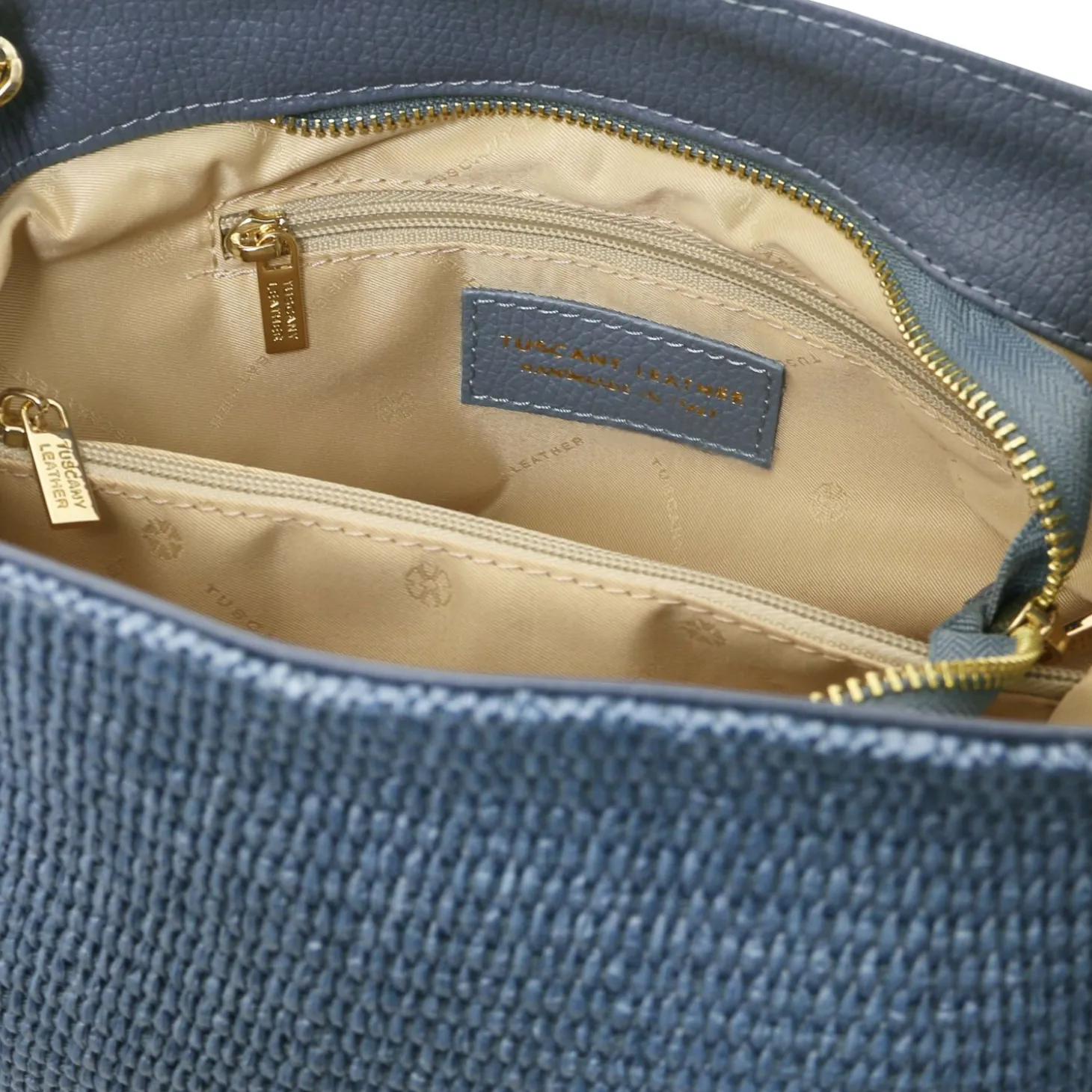 Straw Effect Bucket bag