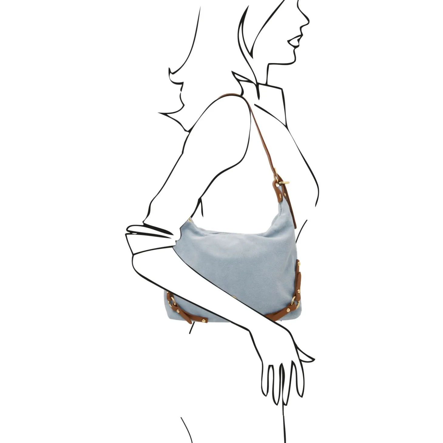 Suede Leather Shoulder bag