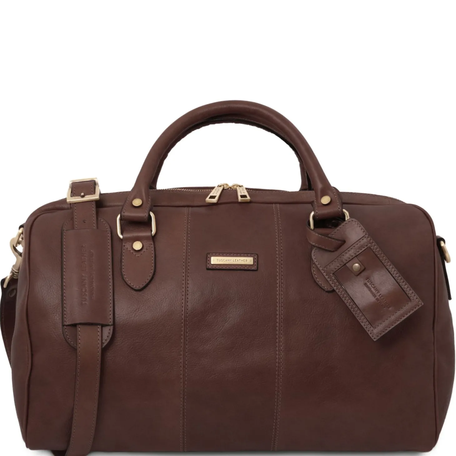 Travel Leather Duffle bag - Small Size