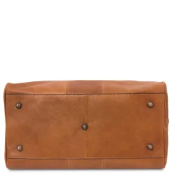 Travel Leather Duffle bag - Small Size