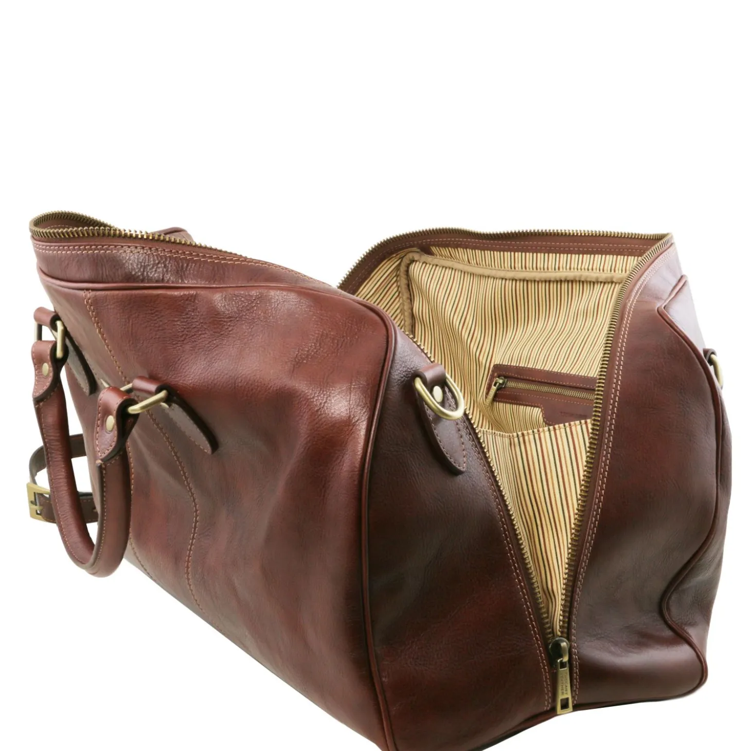 Travel Leather Duffle bag - Small Size