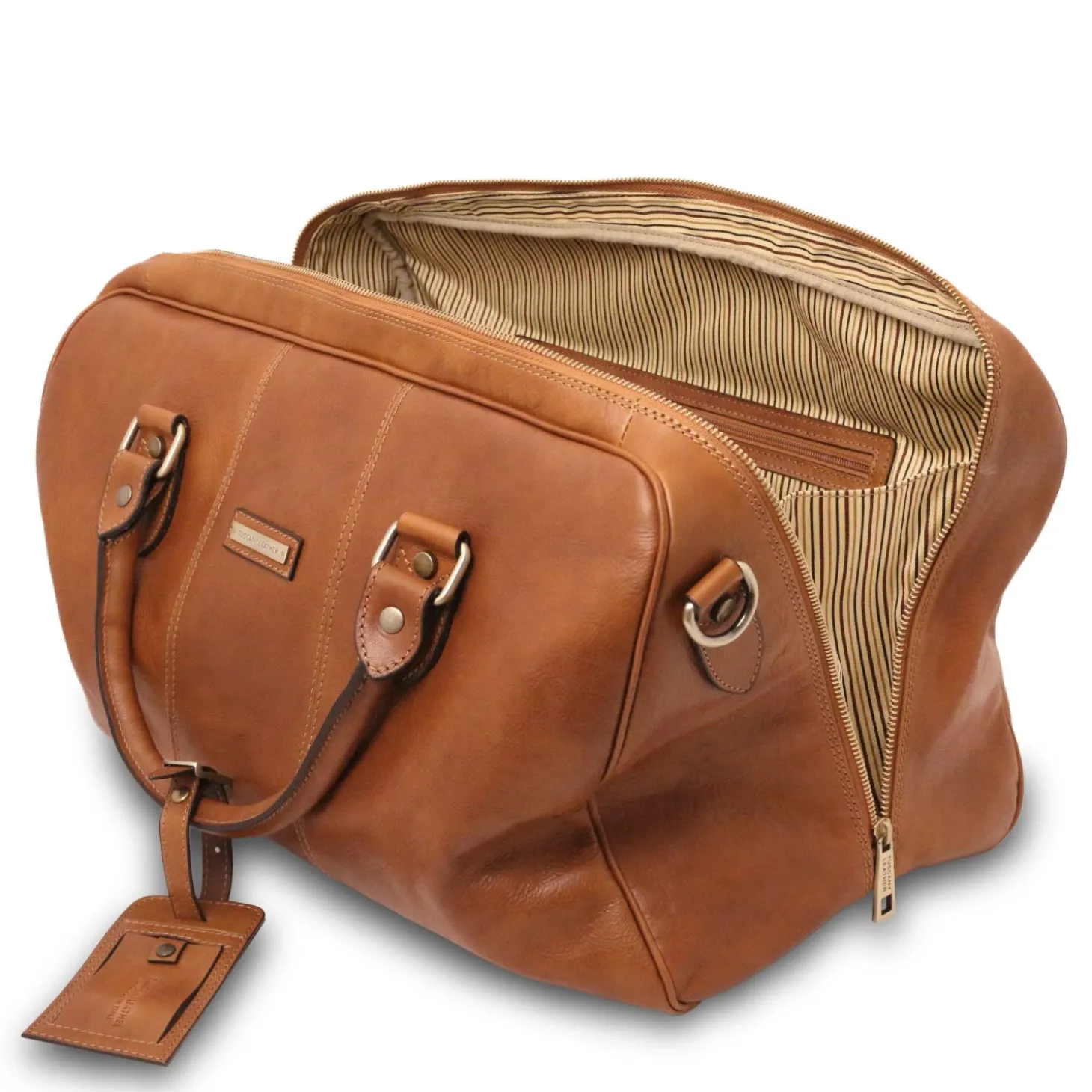 Travel Leather Duffle bag - Small Size
