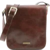 Two Compartments Leather Shoulder bag