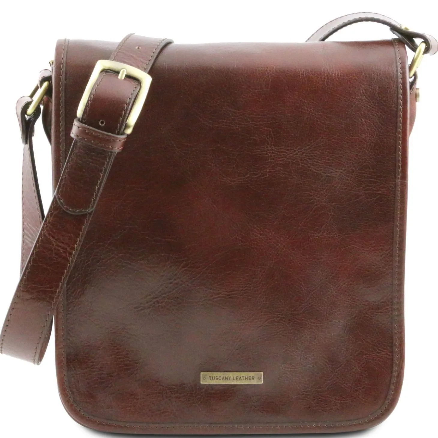 Two Compartments Leather Shoulder bag