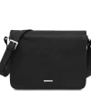 Two Compartments Leather Shoulder bag - Large Size