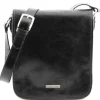 Two Compartments Leather Shoulder bag