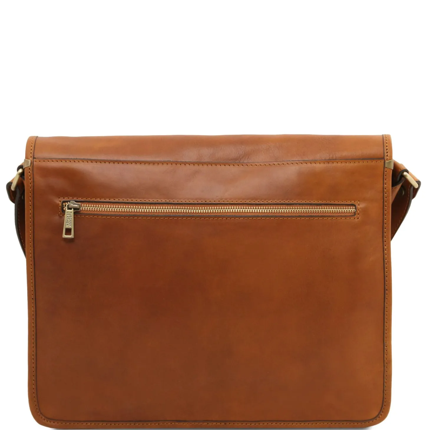 Two Compartments Leather Shoulder bag - Large Size