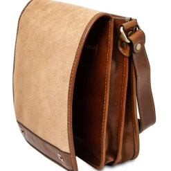 Two Compartments Leather Shoulder bag