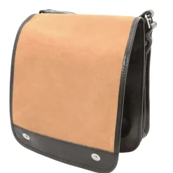 Two Compartments Leather Shoulder bag
