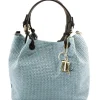 Woven Printed Leather Shopping bag